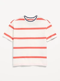 Oversized Short-Sleeve Striped T-Shirt for Boys