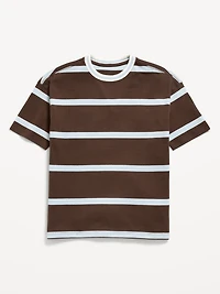Oversized Short-Sleeve Striped T-Shirt for Boys