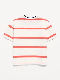 Oversized Short-Sleeve Striped T-Shirt for Boys