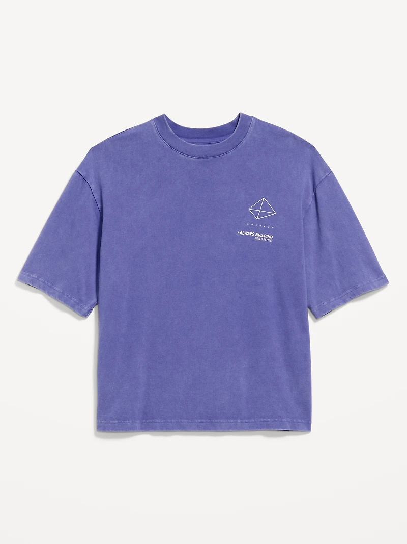 Heavyweight Graphic Cropped T-Shirt