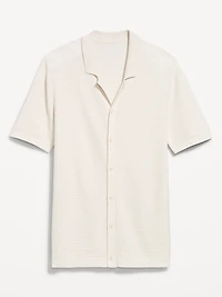 Short-Sleeve Sweater Shirt