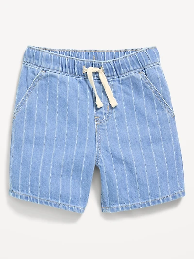 Baggy Pull-On Jean Shorts for Toddler Boys