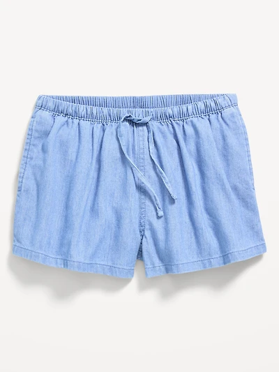 Drawstring Jean Shorts for Girls