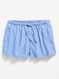 Drawstring Jean Shorts for Girls
