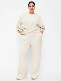 High-Waisted Bounce Fleece Wide-Leg Sweatpants
