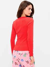 Snug Long-Sleeve Crew-Neck T-Shirt