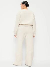 High-Waisted Bounce Fleece Wide-Leg Sweatpants