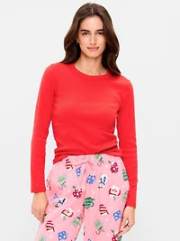 Snug Long-Sleeve Crew-Neck T-Shirt