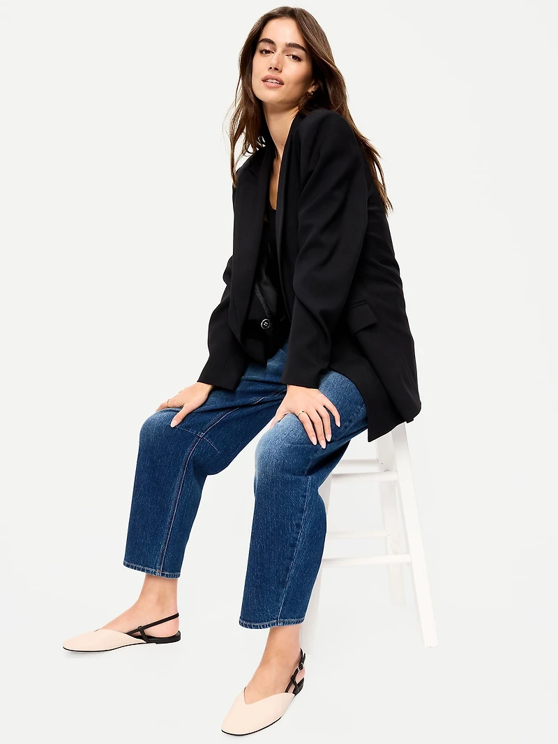 Almond-Toe Slingback Flats for Women