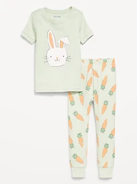 Printed Unisex Snug-Fit Pajama Set for Toddler & Baby