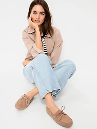 Faux-Suede Boat Shoes for Women