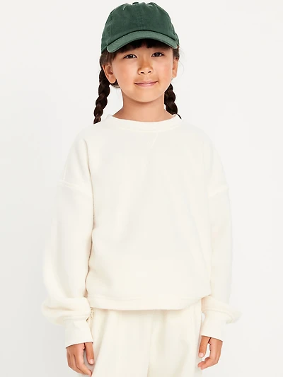 Long-Sleeve Microfleece Top for Girls