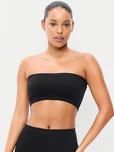 Seamless Ribbed Longline Bandeau