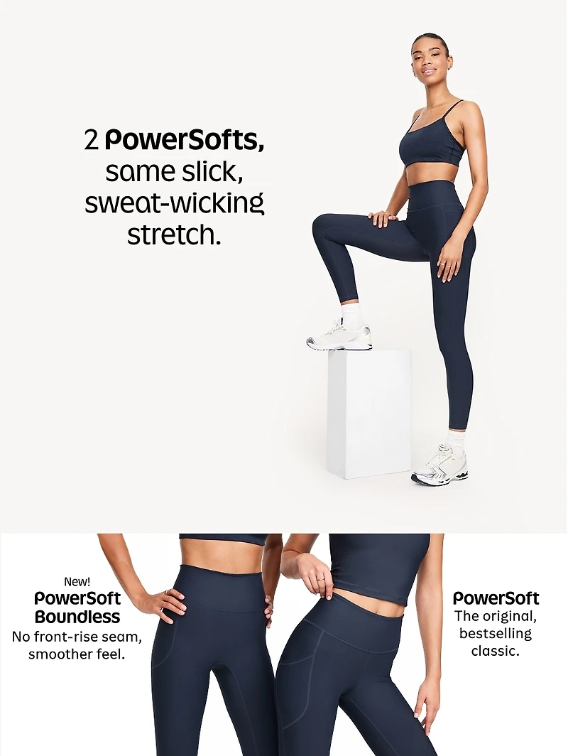 High-Waisted PowerSoft 7/8 Pocket Leggings