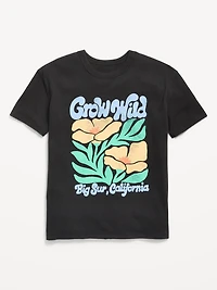 Short-Sleeve Oversized Graphic T-Shirt for Girls