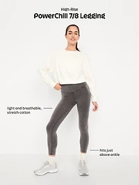 High-Waisted PowerChill 7/8 Cotton Leggings