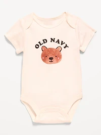 Short-Sleeve Logo-Graphic Bodysuit for Baby