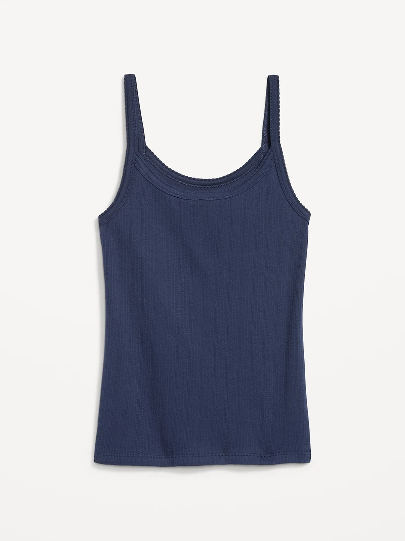Pointelle Cami Tank Top