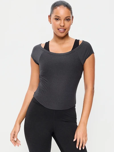 CloudMotion Ballet Twist-Back Top