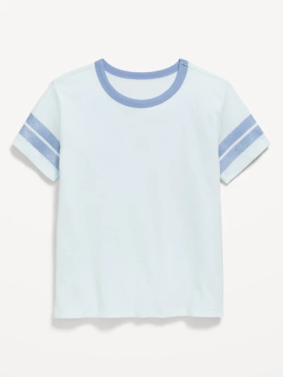 Softest Short-Sleeve Striped T-Shirt for Girls
