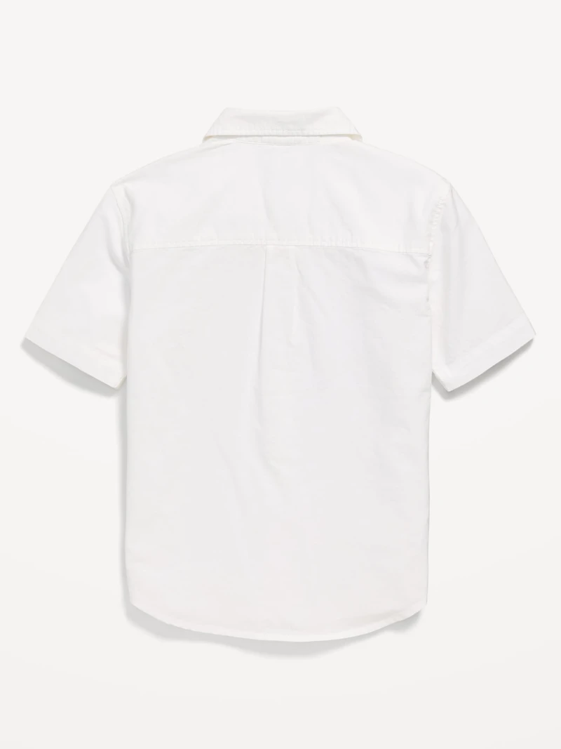 Short-Sleeve Pocket Oxford Shirt for Boys
