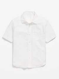 Short-Sleeve Pocket Oxford Shirt for Boys
