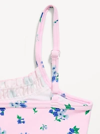 Printed Ruffle-Trim Swim Set for Girls