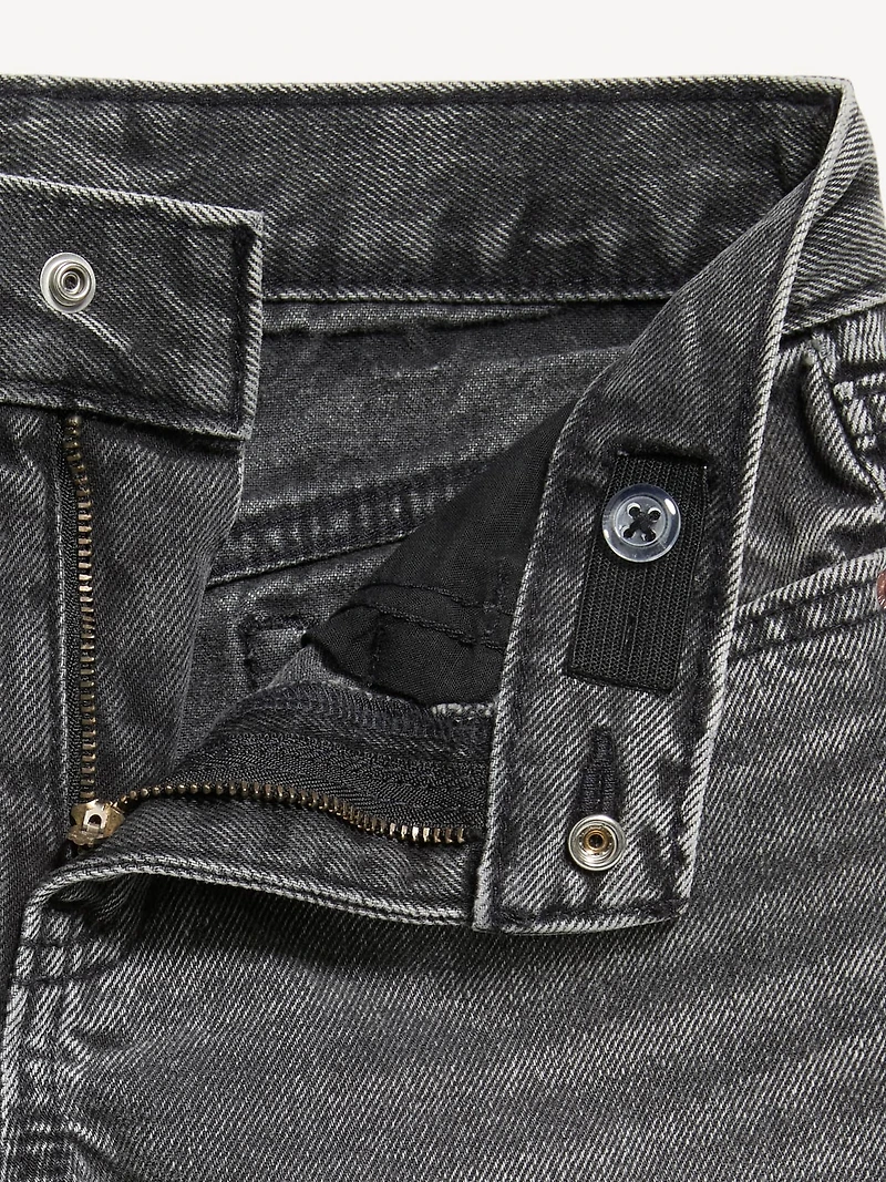 High-Waisted Frayed-Hem Jean Shorts for Girls