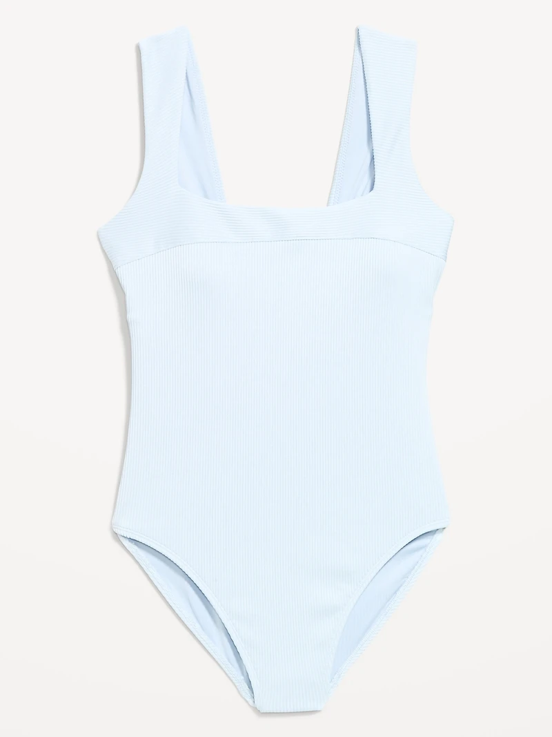 Ribbed One-Piece Swimsuit