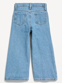 Baggy Embroidered Wide-Leg Jeans for Toddler Girls