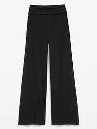 High-Waisted PowerChill Fold-Over Wide-Leg Pants