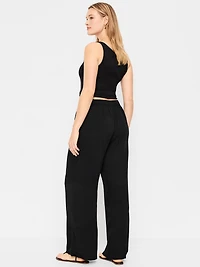 High-Waisted Playa Wide-Leg Pants