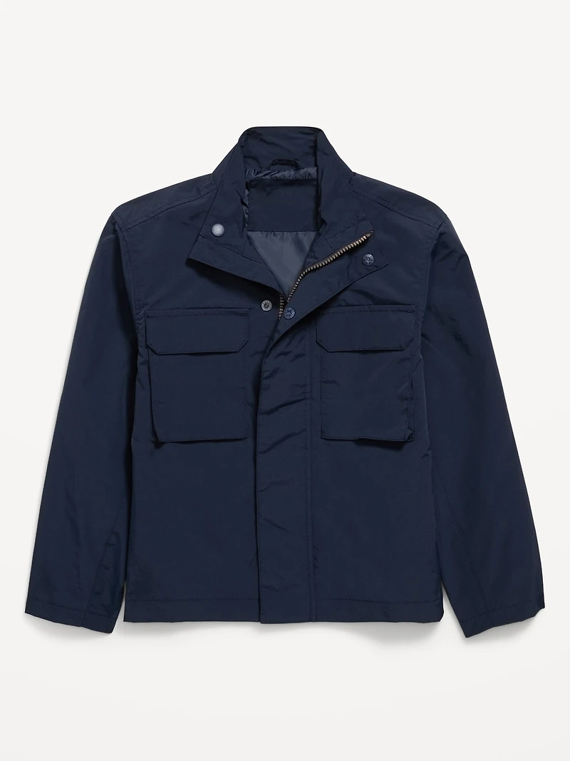 Water-Resistant Utility Jacket for Boys