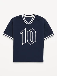 Short-Sleeve Soccer Jersey Sweater for Boys