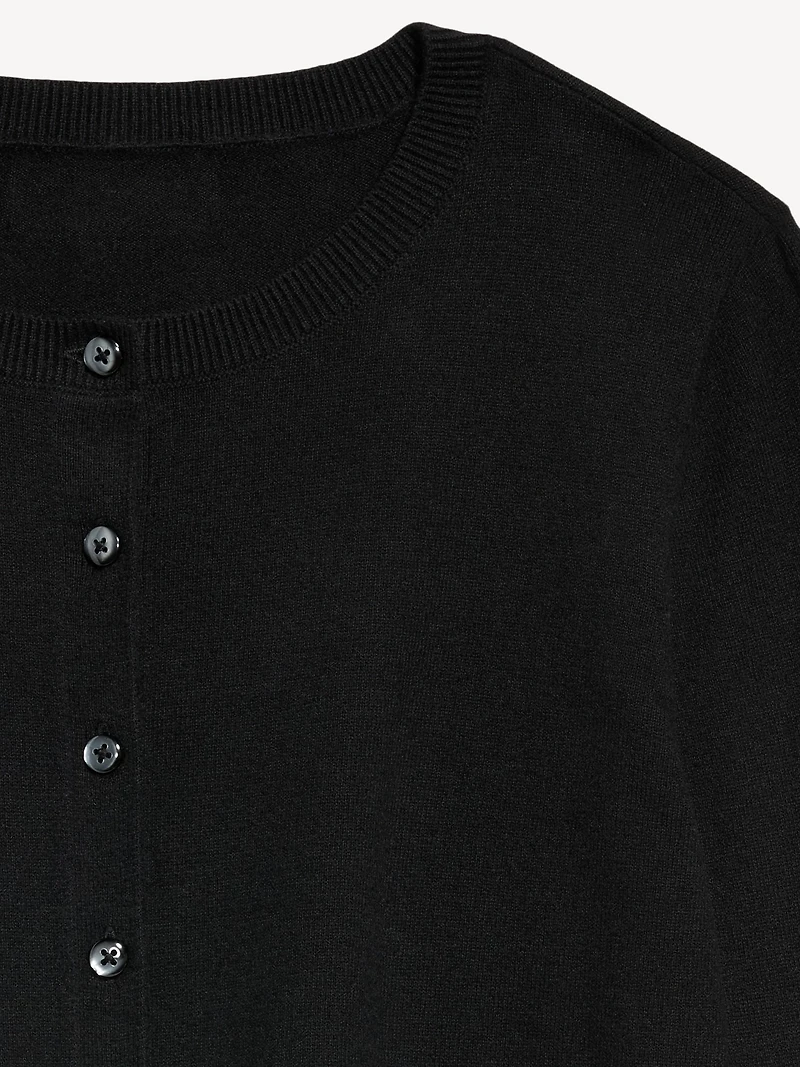 SoSoft Lite Cropped Crew-Neck Cardigan