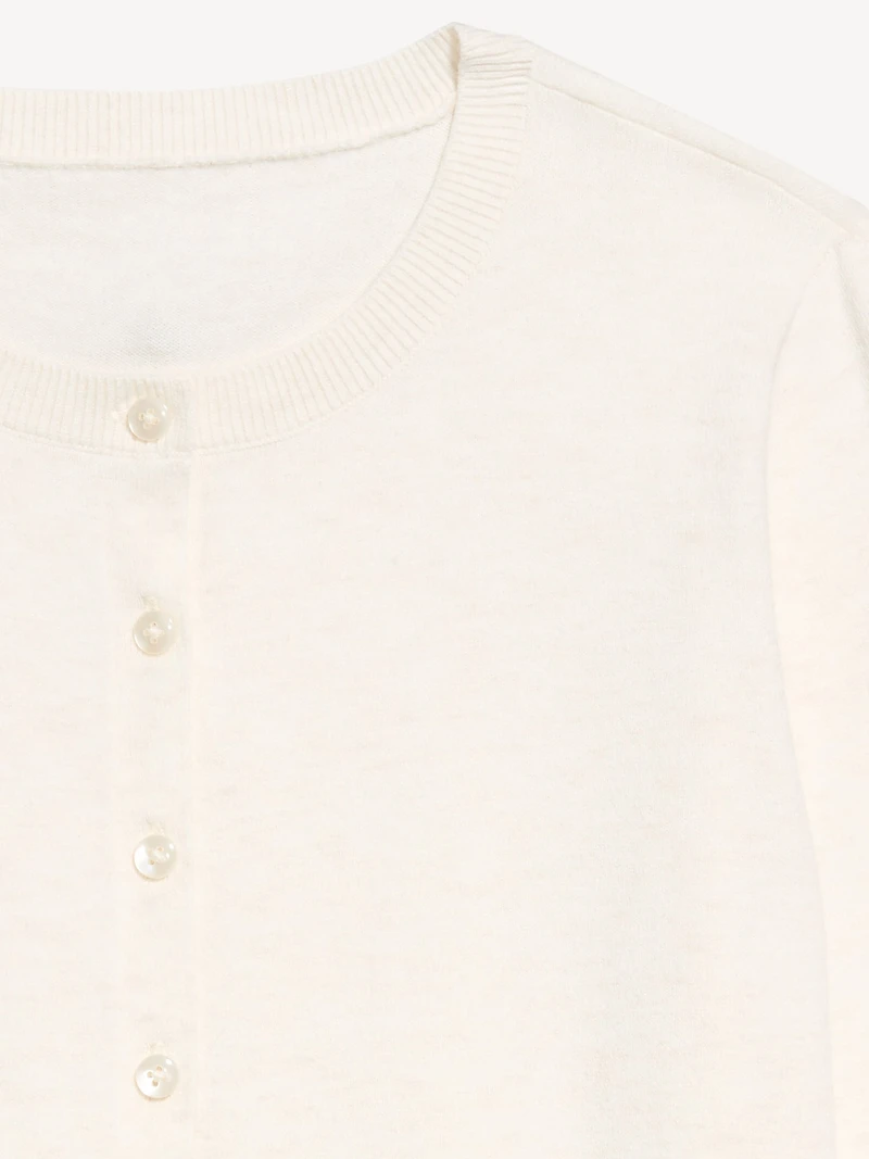 SoSoft Lite Cropped Crew-Neck Cardigan