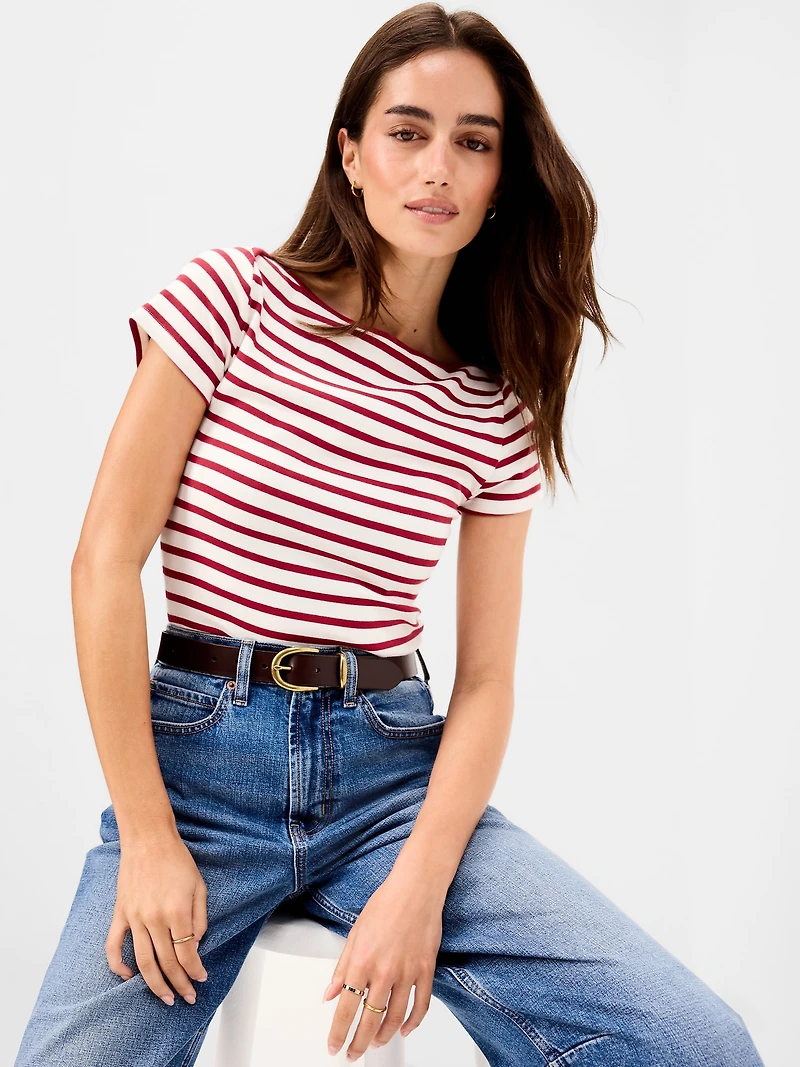 Snug Boat-Neck T-Shirt