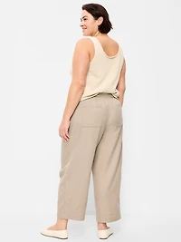 High-Waisted Utility Ankle Pants
