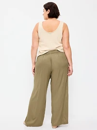 High-Waisted Playa Wide-Leg Pants