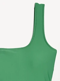 Matte Side-Tie Swim Dress