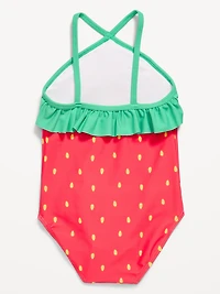 Ruffled One-Piece Swimsuit for Toddler Girls