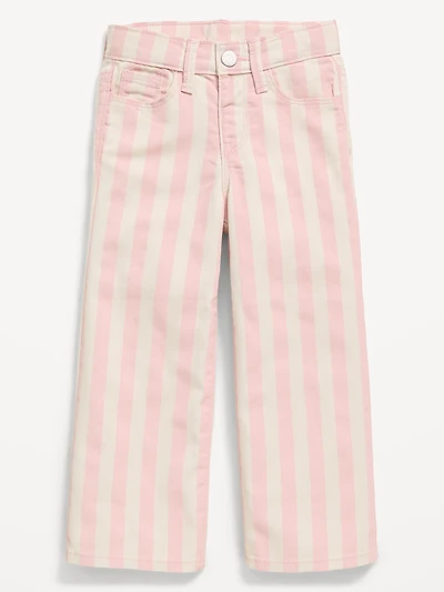 Baggy Striped Wide-Leg Pants for Toddler Girls