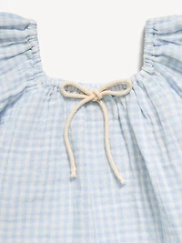 Printed Double-Weave Top for Toddler Girls