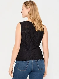 Jacquard Side-Drape Top