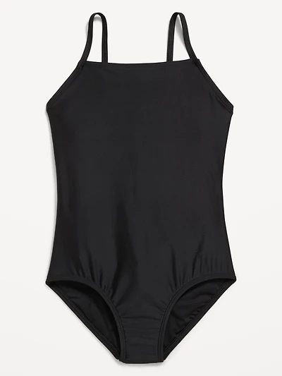 Back Cutout One-Piece Swimsuit for Girls