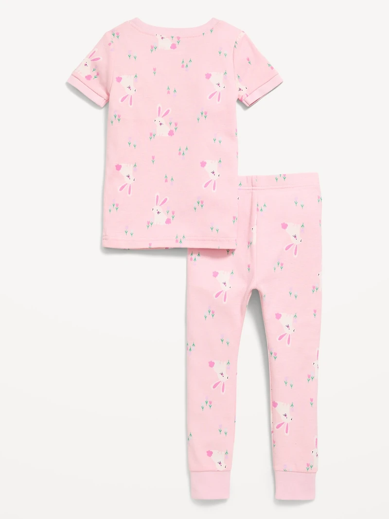 Printed Unisex Snug-Fit Pajama Set for Toddler & Baby