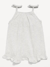 Sleeveless Tie-Strap One-Piece Romper for Baby