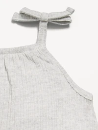 Sleeveless Tie-Strap One-Piece Romper for Baby