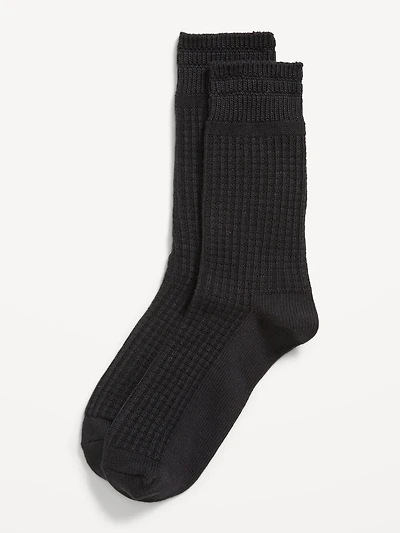 Waffle Crew Socks for Men