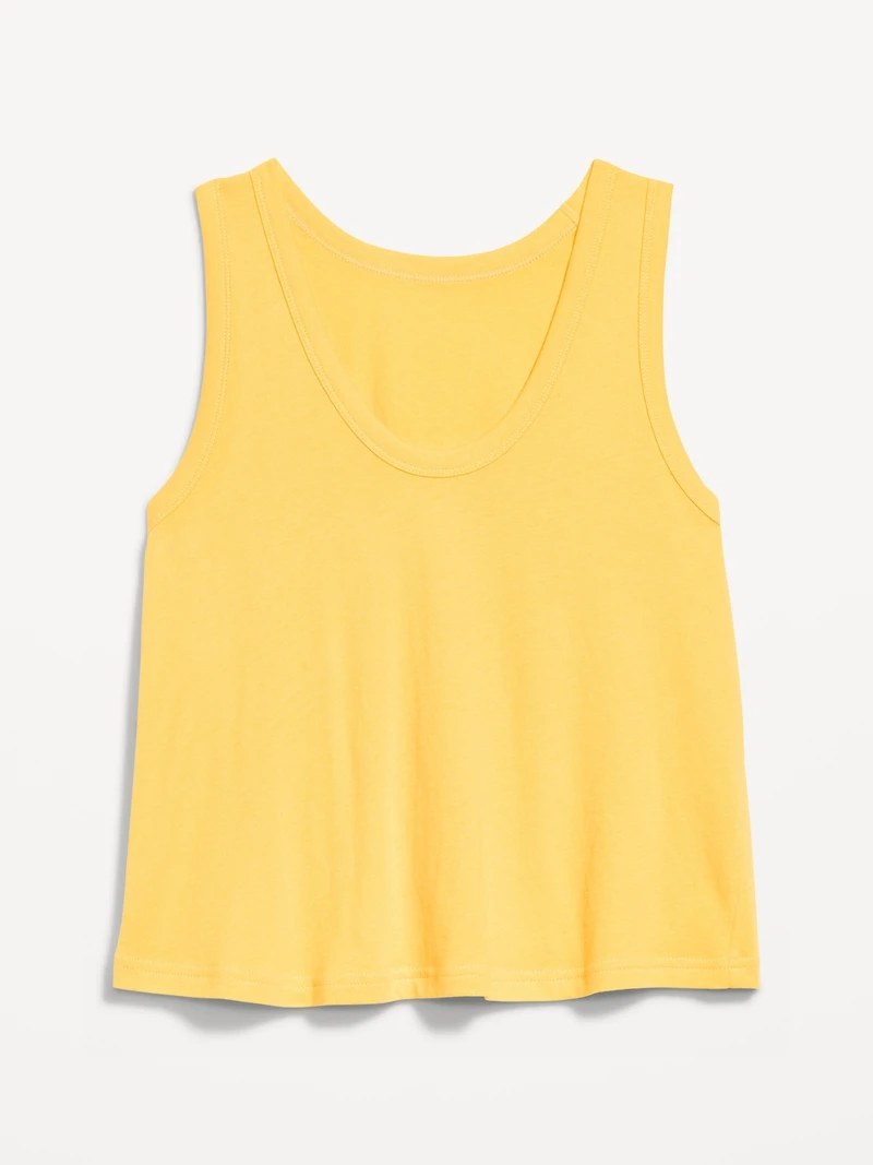 Relaxed Scoop-Neck Tank Top